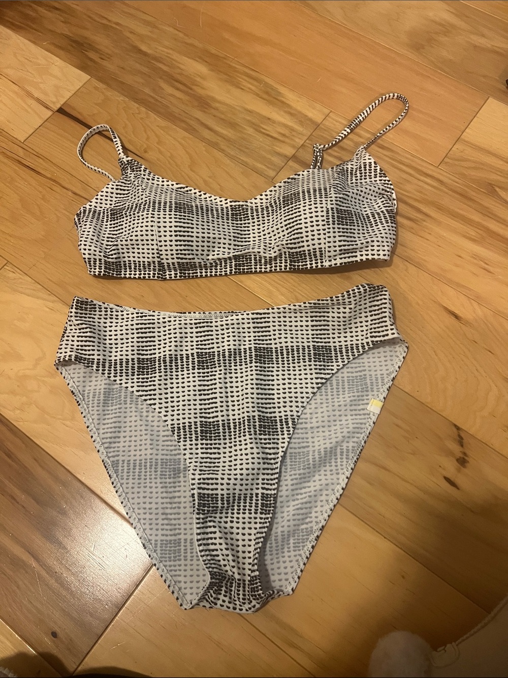 Summer Salt Women’s Black and White Patterned Bikini Set